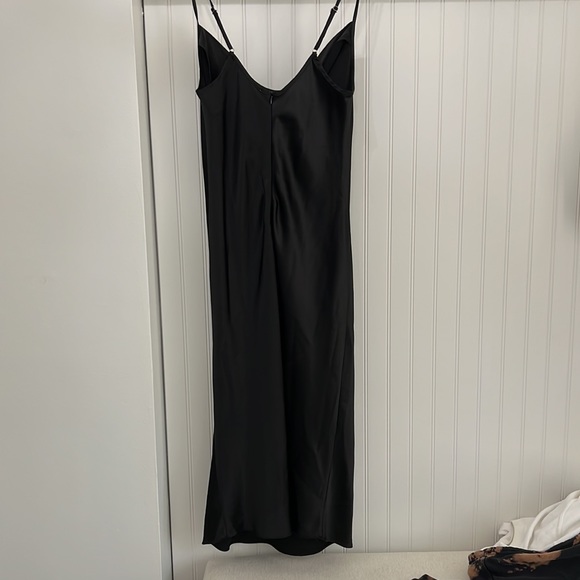 BNWT Black Slip Dress Cowl Neck - Picture 7 of 8